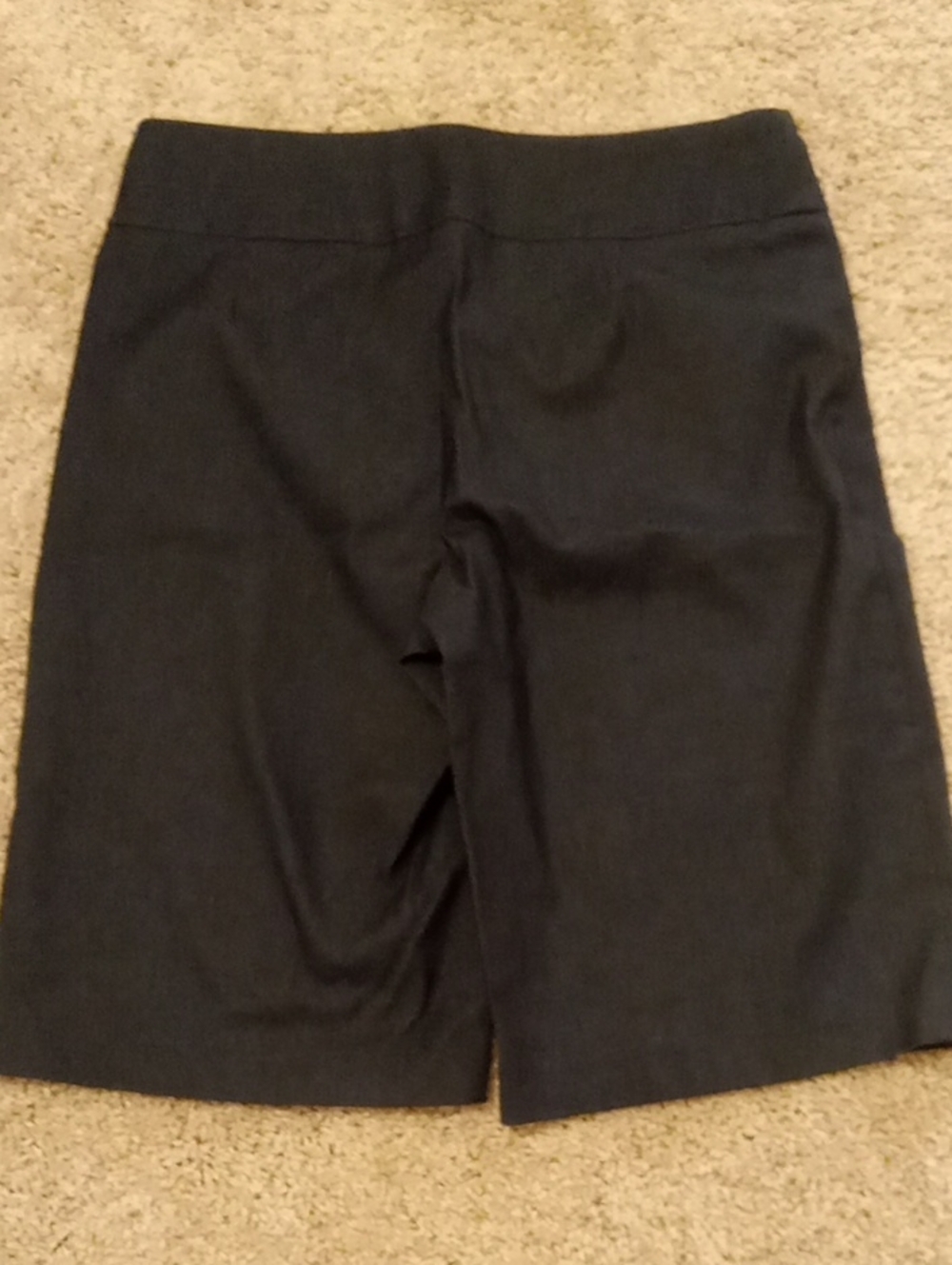 Attyre Navy Stretch Bermuda Shorts Size 12 Large 32" Waist Sretch Band
